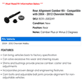 thumbnail image 2 of Rear Alignment Camber Kit - Compatible with 2004 - 2012 Chevy Malibu 2005 2006 2007 2008 2009 2010 2011, 2 of 2