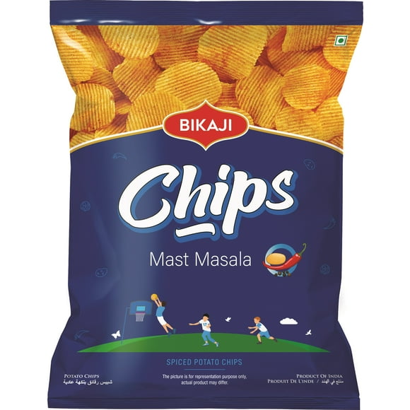 Bikaji Chips Mast Masala, POTATO CHIPS FLAVOURED WUTH MIXTURE OF SPIICES