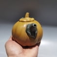 thumbnail image 6 of 360CC Hand Made Pumpkin Leaf Teapot 6.2"Chinese Yixing Zisha Pottery Duan Clay, 6 of 9