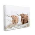 thumbnail image 4 of Stupell Industries Longhorn Cows in Snow Animals & Insects Photography Gallery Wrapped Canvas Art Print Wall Art, 20 x 16, 4 of 8
