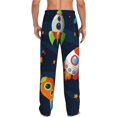 thumbnail image 3 of Fotbe Men'S Spaceships And Starsclassic Pajama Pants With Elastic Waist And Drawstring Pockets，Pajama Pants Mens Lounge Pants Super Soft, 3 of 9