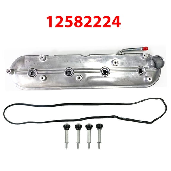 12582224 Valve Cover with Gaskets & Bolts Right Side Compatible with 1999-2008 Cadillac Chevrolet GMC Pontiac
