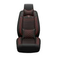 thumbnail image 2 of Maidao 2pcs Car Seat Covers Front Seats for Honda for Ridgeline 2006-Present 2 Seats Leather Airbag Compatible Waterproof Premium Leather Front and Back Seat Protectors Black and Red, 2 of 6