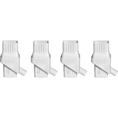 Oatey 14209 Mystic Rainwater Collection System Fits 2" X 3" Residential Downspouts, white 4 Pack
