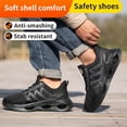 thumbnail image 4 of Steel Toe Safety Shoes for Men Women Lightweight Work Sneakers Non-Slip Industrial Work Shoes Construction Boots, 4 of 9