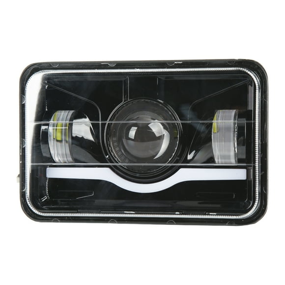 Rectangular LED Headlight, Waterproof IP67 Aluminum Alloy Housing High Light Transmittance LED Headlamp Clear With High Low Beam For Car Parts