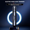 thumbnail image 3 of Type-C Rechargeable Nose Hair Trimmer for Men, Stainless Steel + ABS, Water Washable, 60 Mins Use, Lithium Battery, 3 of 7