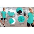 thumbnail image 5 of Rosvigor Womens Workout Tops Short Sleeve Tee Shirts Comfy Athletic Shirts Loose Womens Activewear Tops for Gym Running Yoga, 5 of 7