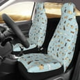 thumbnail image 3 of Haiem Cartoon Doodle Puppy Printed Car Seat Covers Set of 2, Universal Fit Car Seat Covers,Protective Seat Covers,Comfortable Car Seat Covers, Easy Installation Seat Covers, 3 of 9