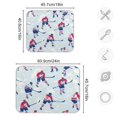 thumbnail image 4 of Yayeee Dish Drying Mat for Kitchen Counter 18"x24" Microfiber Absorbent Pad, Blue Ice Hockey, 4 of 7