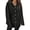 Black, variant on MOSHU Oversize Hoodies for Women Loose Fit Drawstring Hooded Womens Sweatshirts Button Down Shacket Jackets with Pocket