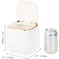 TRAHOO2 Pack Tabletop Trash Can with Popup Lid, Mini Plastic