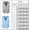 thumbnail image 2 of Men Slim Fit Suit Vest Waistcoat Casual Formal Single Breasted Gilet, 2 of 2