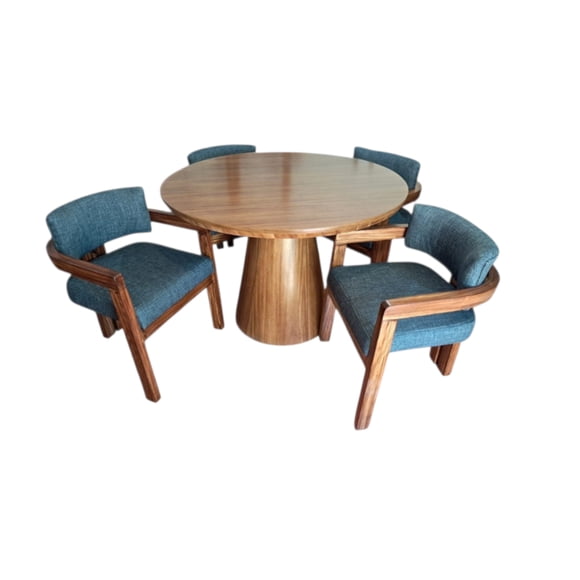 Comedor moderno para 4 personas azul
