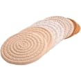 thumbnail image 4 of 8 Pcs Drink Coasters with Holder, 4 Colors Absorbent Coasters for Drinks, Cotton Woven Coaster Set f, 4 of 5
