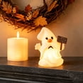 thumbnail image 2 of DefiDgd Pumpkin Ghost Flickering Night Light,Battery Operated Flameless Electronic Lamp for Halloween Home Tiered Tray Mantel Party Table Centerpiece Decor(E), 2 of 5