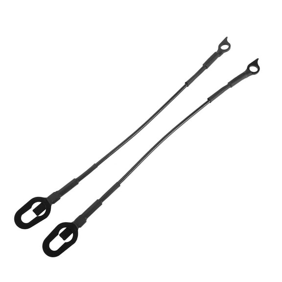 Unique Bargains 1 Pair Tailgate Cables Tail Gate Support Cables for Dodge for Ram 1500 2500 3500 1994-2002 Lift Gate Support Straps Pickup No.55345124AB/55345125AB Black