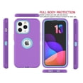 thumbnail image 2 of Tekcoo Armor Hard Plastic Rugged iPhone 13 Pro Cell Phone Cases, Purple, 2 of 7