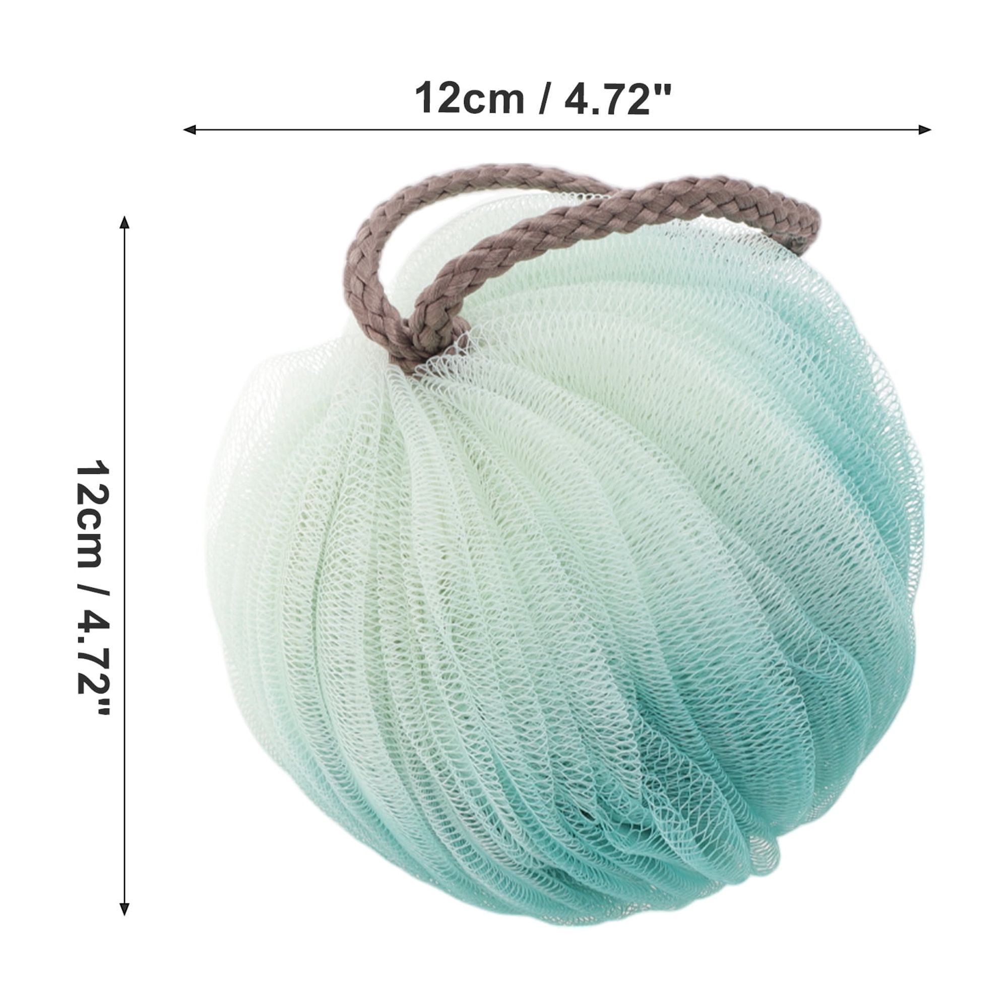 Unique Bargains Two Colors Bath Shower Loofah Sponge 1 Pc Green