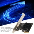 thumbnail image 3 of Adaptateur PCIe, 10 100 1000 2.5Gbps PCIe Ethernet Card RJ45 pour Connexion, 3 of 8