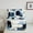Blue White Gold, variant on Manfei Modern Geometric Abstract Bedding Comforter Set,Retro Geometric Honeycomb Twin Comforter Sets,Gray Black Bedding Set For Boys Kids,Ultra Soft Home Decor Reversible,2-Piece