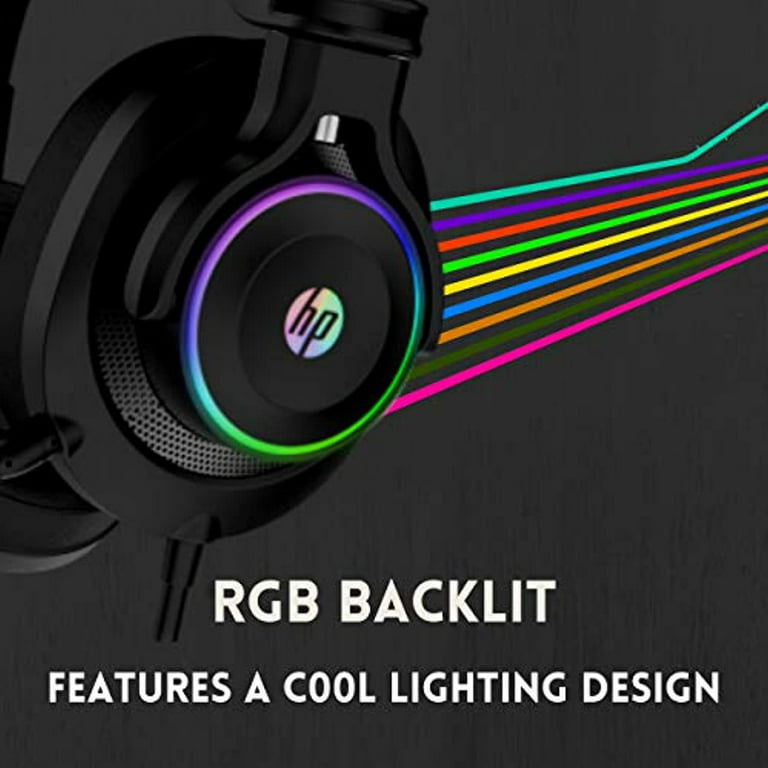 US Gaming Headset With Mic RGB Backlit USB for PC Laptop Desktop Computer  Music
