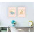 thumbnail image 2 of The Stupell Home Decor Collection Good Vibes Peace Hand Pink Wall Plaque, 2 of 2