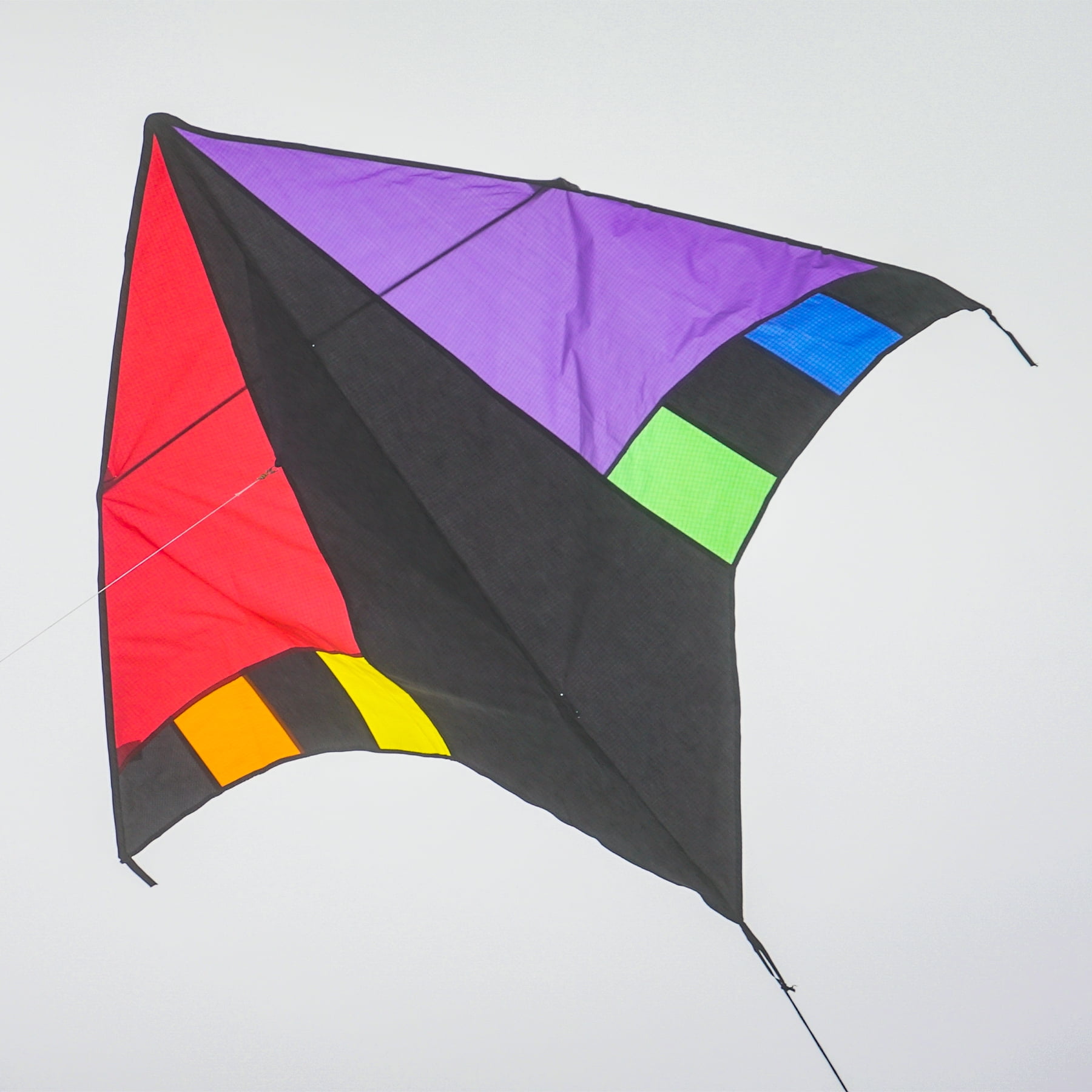 In the Breeze 3116 — Rainbow Zephyr Kite — Colorful Easy-Flying Single-Line Kite for All Ages