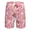 thumbnail image 6 of Naloa Rose Flowers Men's Beach Shorts, Surfing shorts, Swim trunks, Quick Dry Swim Trunks for Surfing Beach Fun - X-Large, 6 of 9