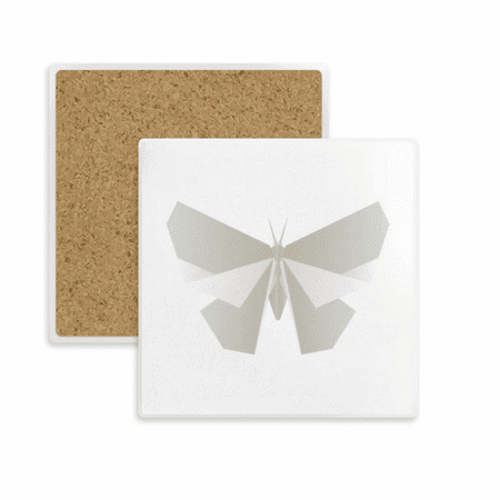 

White Origa Pattern Square Coaster Cup Mat Mug Subplate Holder Insulation Stone