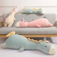 thumbnail image 2 of Almohada de peluche de Unicornio para dormir de 70-120cm de largo, Animal de peluche, decoración del hogar, regalo para niña, almohada de siesta escolar, 2 of 5