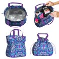 thumbnail image 2 of Boho Bohemia Flower Drawstring Lunch Bag Women - Drawstring Lunch Bag Insulated for Work Office - Stain-Resistant Large Lunchbags for Women with Multi-Pockets, 2 of 6