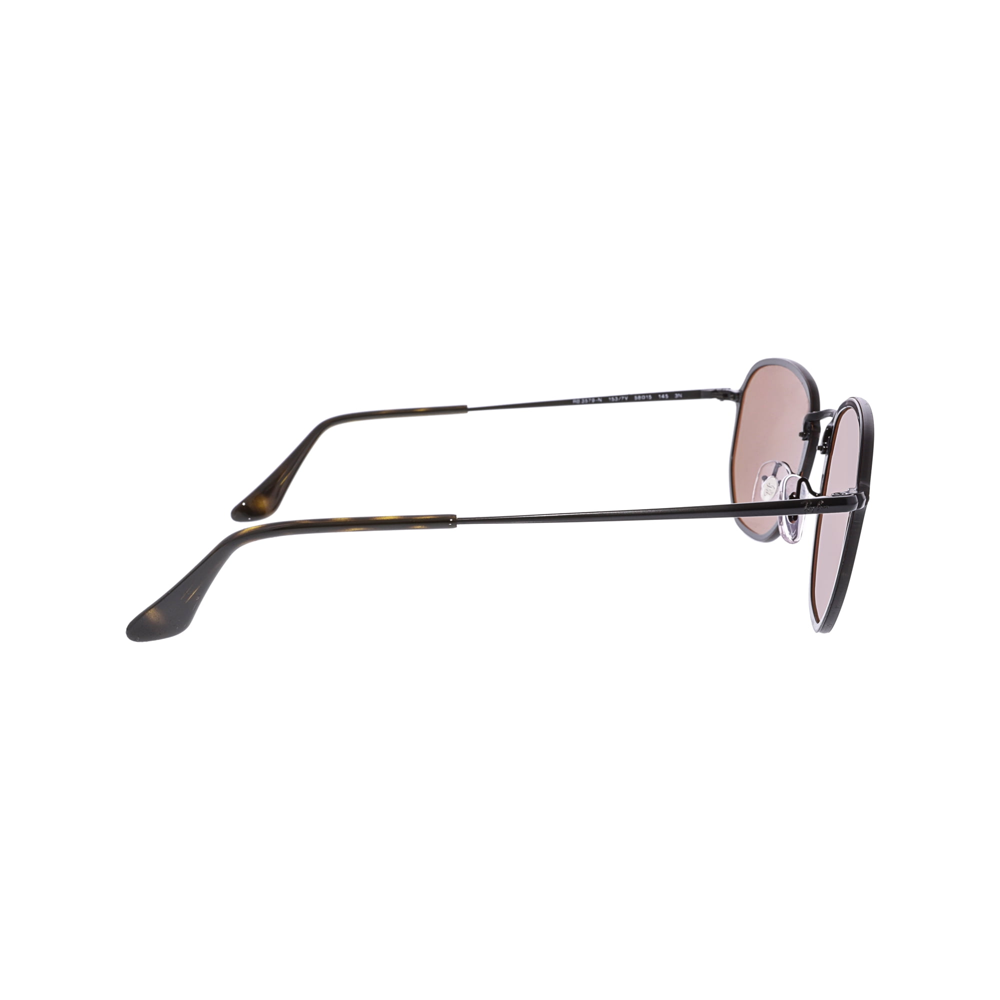 Ray Ban Blaze Hexagonal RB3579N 153 7V 58 Black Wrap Sunglasses Walmart