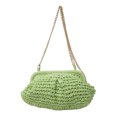 thumbnail image 1 of Bolso Tipo Cartera Tejido Cruzado Paja Playa Femenino Con Correa Desmontable, 1 of 9
