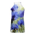 thumbnail image 5 of Tops de mujer Moda Casual Suelto Sin tirantes Impreso Damas Cuello halter Chaleco Tops Pompotops  lopia991328, 5 of 5