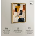 thumbnail image 2 of Asphodel Boho Neutral Abstract Canvas Wall Art by Art Remedy, Gold Floater Frame, 36"x54", 2 of 7