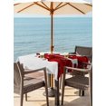 thumbnail image 2 of Outdoor Tablecloth with Umbrella Hole and Zipper, Red Christmas Tree Square Table Cloth 54x54 Inch Waterproof Tablecloth, Xmas Reindeer Modern Abstract Art Picnic Table Cover for Patio Camping, 2 of 7