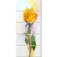 thumbnail image 2 of Design Art - Rose With Green Leaves Painting, 2 of 3
