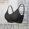 thumbnail image 4 of BaoFuBaoMei Womens Ribbed Bras Plus Size Push up Wireless Bra Adjustable Strap Seamless Brassiere Supportive Breathable Bralette, 4 of 4