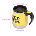 thumbnail image 3 of Taza eléctrica de la agitación, Taza de café magnética Auto del té Que revuelve Auto para el Ministerio del Interior Que viaja(Amarillo) Amonsee NO, 3 of 6