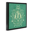 thumbnail image 3 of Stupell Industries Bohemian Turquoise Botanical Rabbits Black Floating Frame Canvas Art, 25 x 25, by Katie O'Shea, 3 of 8