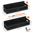 thumbnail image 5 of Tmtamye Magnetic Spice Rack Organizer, 4 Pack Magnetic Fridge Shelf, Black, 5 of 10