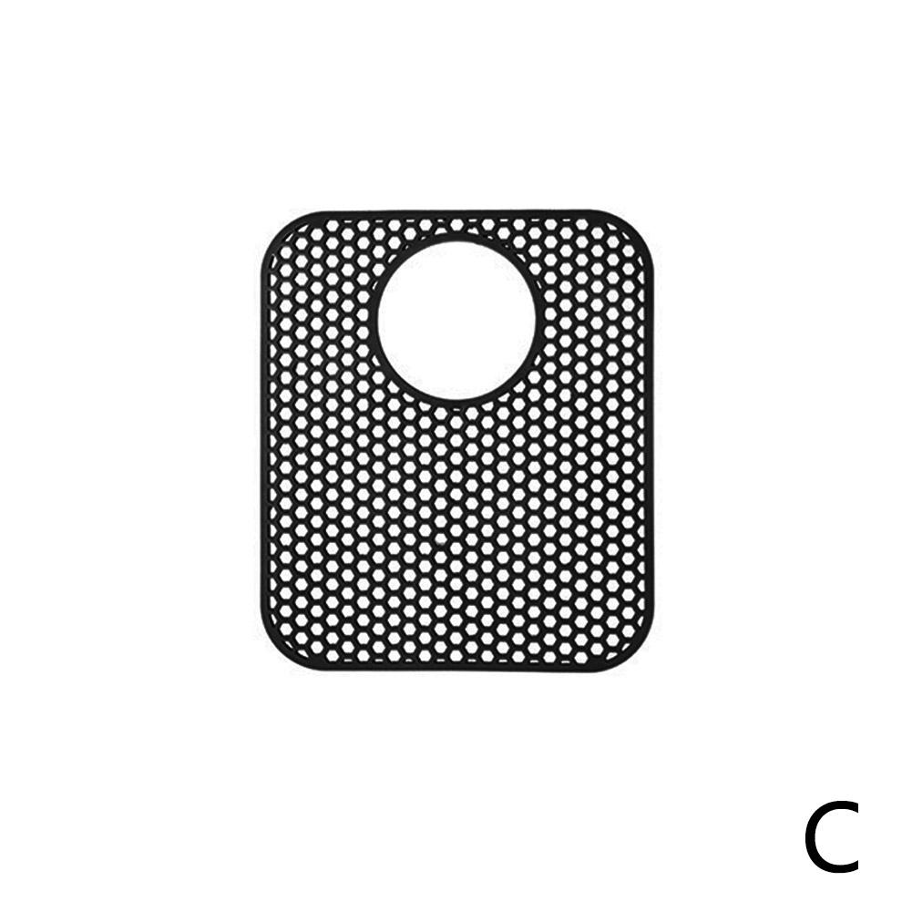 Silicone Sink Protector Rear Drain Kitchen Sink Mat Grid Accessory Non