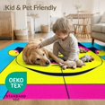 thumbnail image 4 of ODIKA 5'x7' Washable Area Rug Funky Cartoon Bold Graphic Outline Blocking Aesthetic for Dining Room, Under Table, Home Office, Non-Slip Chair-Friendly, 4 of 7