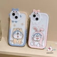 thumbnail image 2 of Carcasa Samsung A12 A31 A04 A14 A30s A50 A04E A32 A13 A52 A50s A03 A03s A02s A51 A52s A53 A04s A22 A23 M32 A33 A53 A73 A11 A21s A71 Bow Little Monster Lens Funny Doraemon Funda Blanda, 2 of 4
