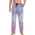 thumbnail image 4 of GZHJMY Iridescent Men's Pajama Pants, Soft and Comfortable Lounge Sleep Bottoms with Pockets, Men's Sleepwear with Custom Print, XX-Large, 4 of 7