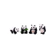 thumbnail image 2 of Chinese Panda Potted Ornament 4Pcs Home Decor Cute Poses Sturdy Form Versatile Place for Home Table Bedroom Desk Potted Decoration Indoor Desktop Display Home Living Room Daily Ornaments Decor, 2 of 9