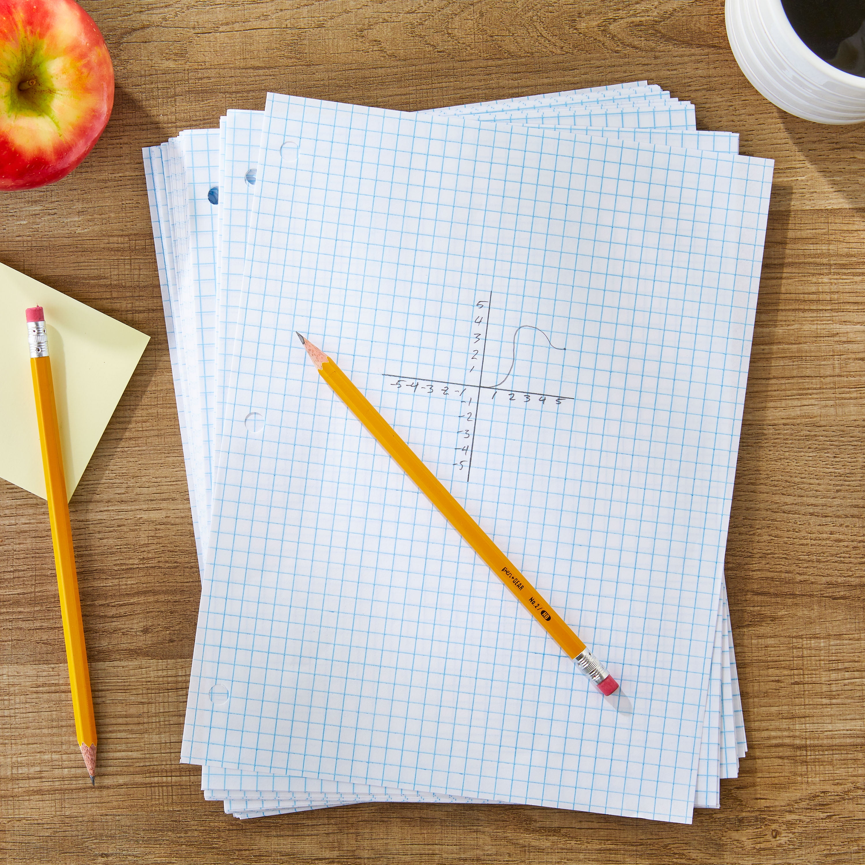 Pen+Gear Quad Filler Paper, Graph Ruled 4x4, 80 Sheets, 8 Pen+Gear Quad Filler Paper, Graph Ruled 4x4, 80 Sheets, 8