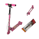 thumbnail image 1 of Scooter Patín Del Diablo Plegable The Baby Shop de 3 llantas y altura ajustable Rosa -, 1 of 7