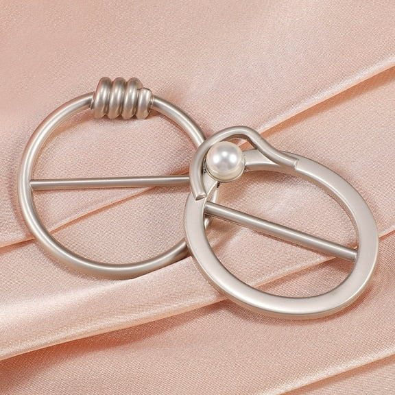 YEAHIBABY 6Pcs Tee Shirt Rings Large Tshirt Fasteners Simple and Practical Silver Alloy for Weddings Parties